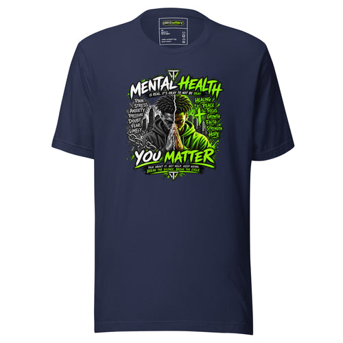 Mental Health You Matter Tee - mental health awareness unisex graphic t-shirt by The Conflict Within Clothing